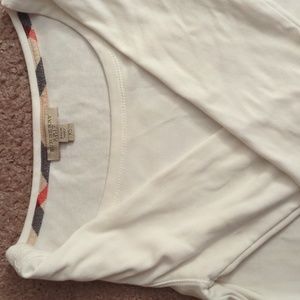 White Burberry Long Sleeve